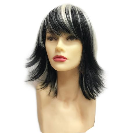 Peluca texas - color negro/blanco - PELUCA-TEXAS