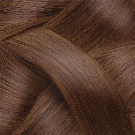 Pelo adhesivo 40-45cm liso 1 tira - color 7 - TONO-777-RUBIO-MARRÓN-INTENSO