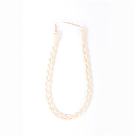 Diadema trenza fina rubio platino natural - 613 - POSTIZO-TRENZA-FINA-613
