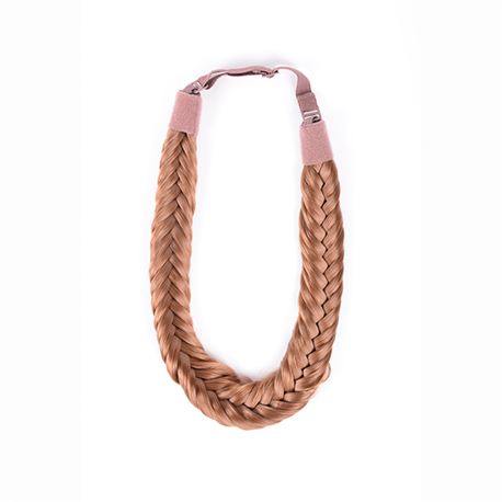 Diadema trenza grande rubio claro dorado - 27s - POSTIZO-TRENZA-GRANDE-27HY