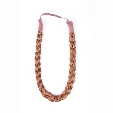 Diadema trenza mediana rubio claro dorado - 27s - POSTIZO-TRENZA-MED-27S