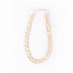 Diadema trenza mediana rubio platino natural - 613 - POSTIZO-TRENZA-MED-613