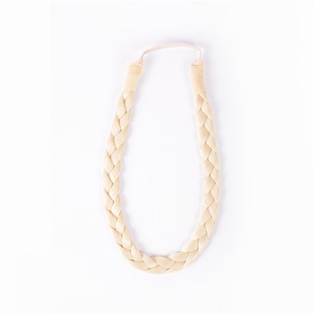 Diadema trenza mediana rubio platino natural - 613 - POSTIZO-TRENZA-MED-613
