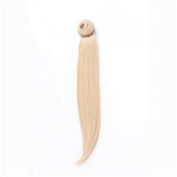 Postizo coleta lisa rubio platino ceniza - 613c - POSTIZO-COLETA-613C