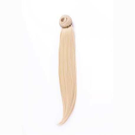 Postizo coleta lisa rubio platino ceniza - 613c - POSTIZO-COLETA-613C