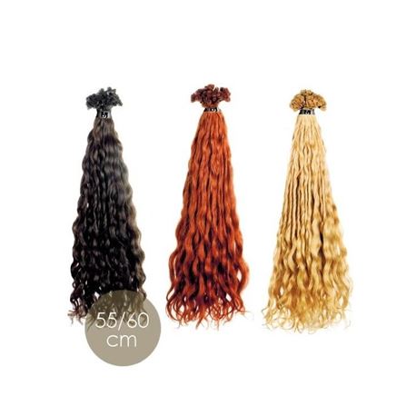 She pelo rizado 55-60 cm - CABELLO-CON-KERATINA-55-60CM-10PZ-RIZADO
