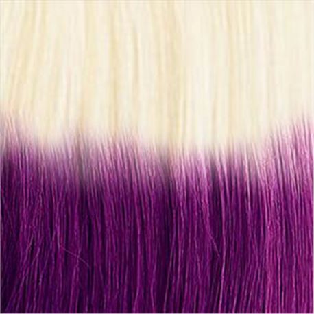 Pelo queratina 50/55cm calif. - 1001/viola lisa - PELO-CALIFORNIA-50CM-1001-VIOLA