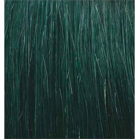 Pelo queratina 50-55cm liso - color verde scuro - PELO-55-60-VERDE-SCURO-LISA
