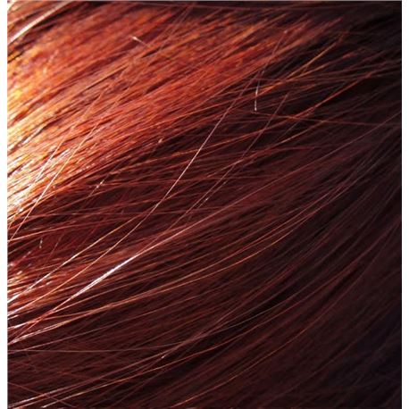 Pelo queratina 55-60cm liso - color rosso scuro - PELO-55-60-ROSSO-SCURO