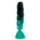 Pelo afro - color black/green - PELO-AFRO-NEGRO-VERDE