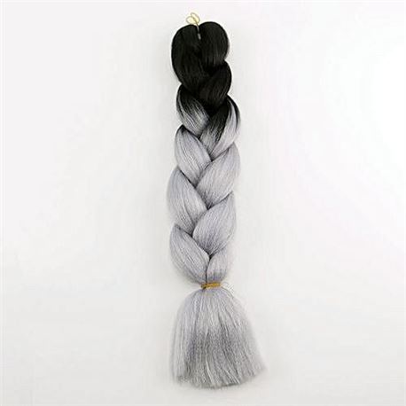 Pelo afro - color black/grey - PELO-AFRO-NEGR-GRIS