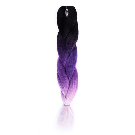 Pelo afro - color black/purple/grey - PELO-AFRO-NEGRO-PURP-GRIS