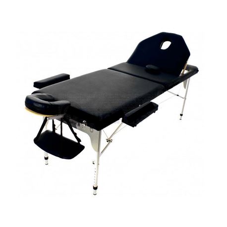 Camilla aluminio plegable y accesorios - colores - CAMILLA-ALUMINIO-NEGRA