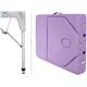 Camilla aluminio plegable y accesorios - colores - CAMILLA-MORADA-PLEGADA