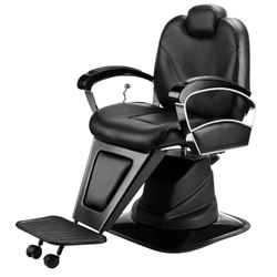 Sillón barbero hidraúlico negro - 03628
