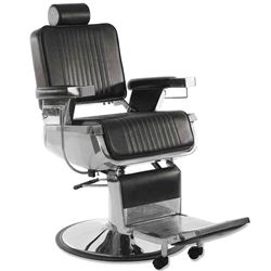 Sillón barbero hércules negro - HERCULES