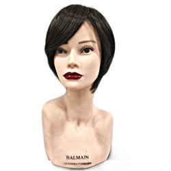 Peluca corta fibra 1 - color 6/8 - PELUCA-FIBRA-CORTA