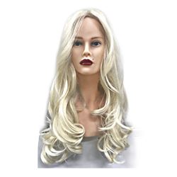 Peluca lace maleable - color platino